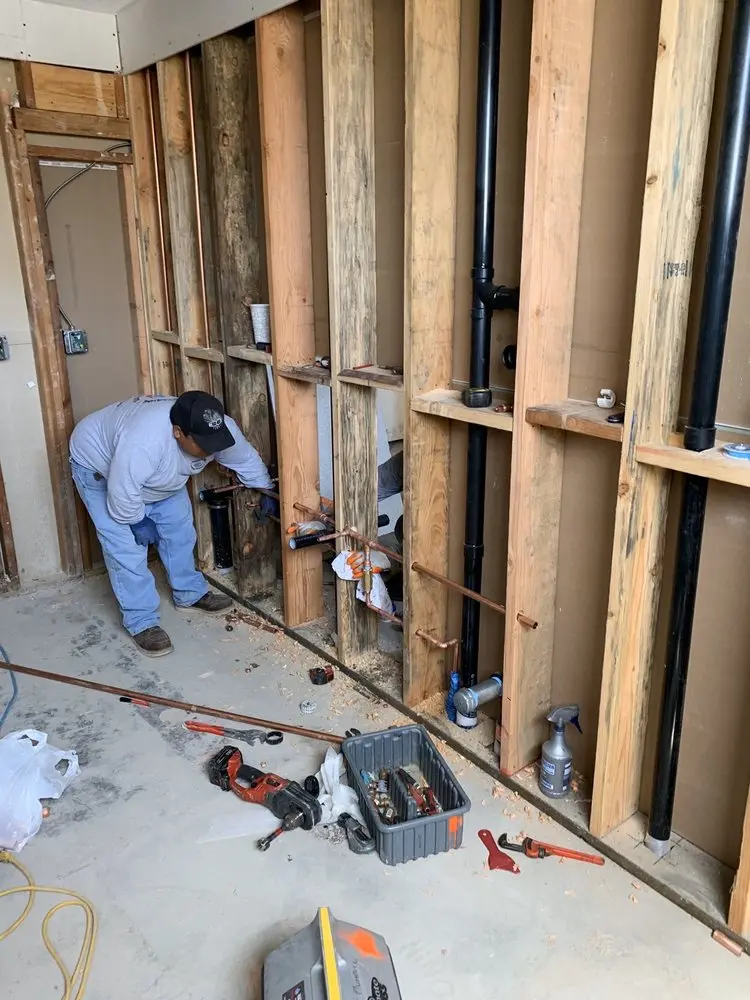 Commercial rough-in plumbing for Water Heater Replacement in Cooke Crossroads